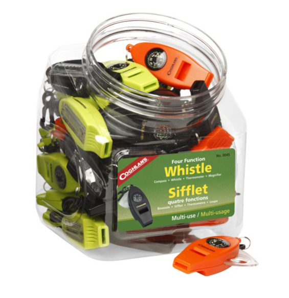 Coghlan’s Bowl Of Four Function Whistles 42pk