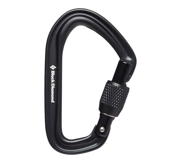 Black Diamond HotForge Screwgate Carabiner – Black
