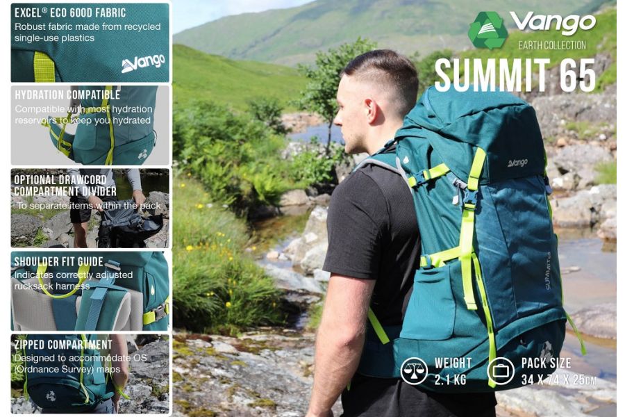 Vango Summit 65 - DEEP TEAL