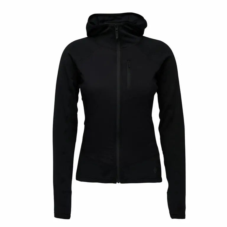 W COEFFICIENT LT HYBRID HOODY BLACK