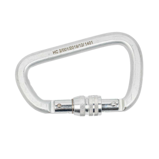 HS 360 - D-Shape Screw-Gate Karabiner