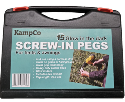 KampCo Screw-in Pegs Set 15 Piece