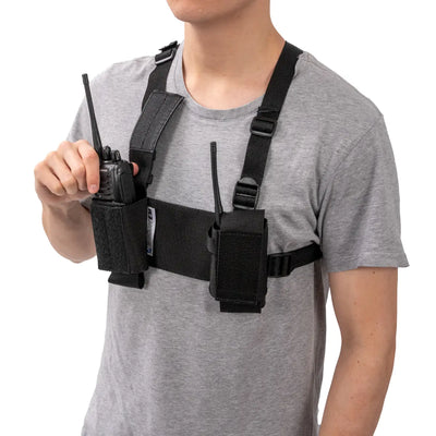 Secure'm Chest Radio / Cell Phone Harness SINGLE