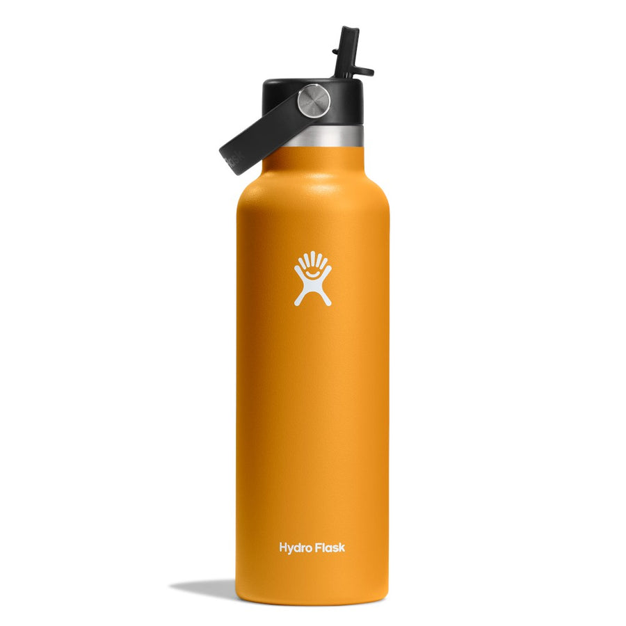 Hydro Flask Standard Mouth with Flex Straw Cap 21oz/621ml Fossil