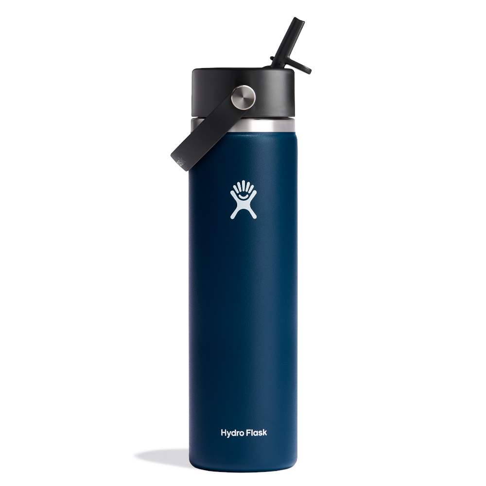 Hydro Flask Wide Mouth with Flex Straw Cap 24oz/709ml Indigo