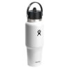 Hydro Flask Wide Mouth Travel Bottle with Flex Straw Cap 32oz/946ml White