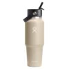 Hydro Flask Wide Mouth Travel Bottle with Flex Straw Cap 32oz/946ml Oat