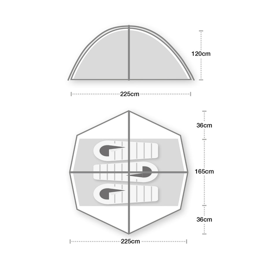 Wild Country Helm Compact 3 Tent
